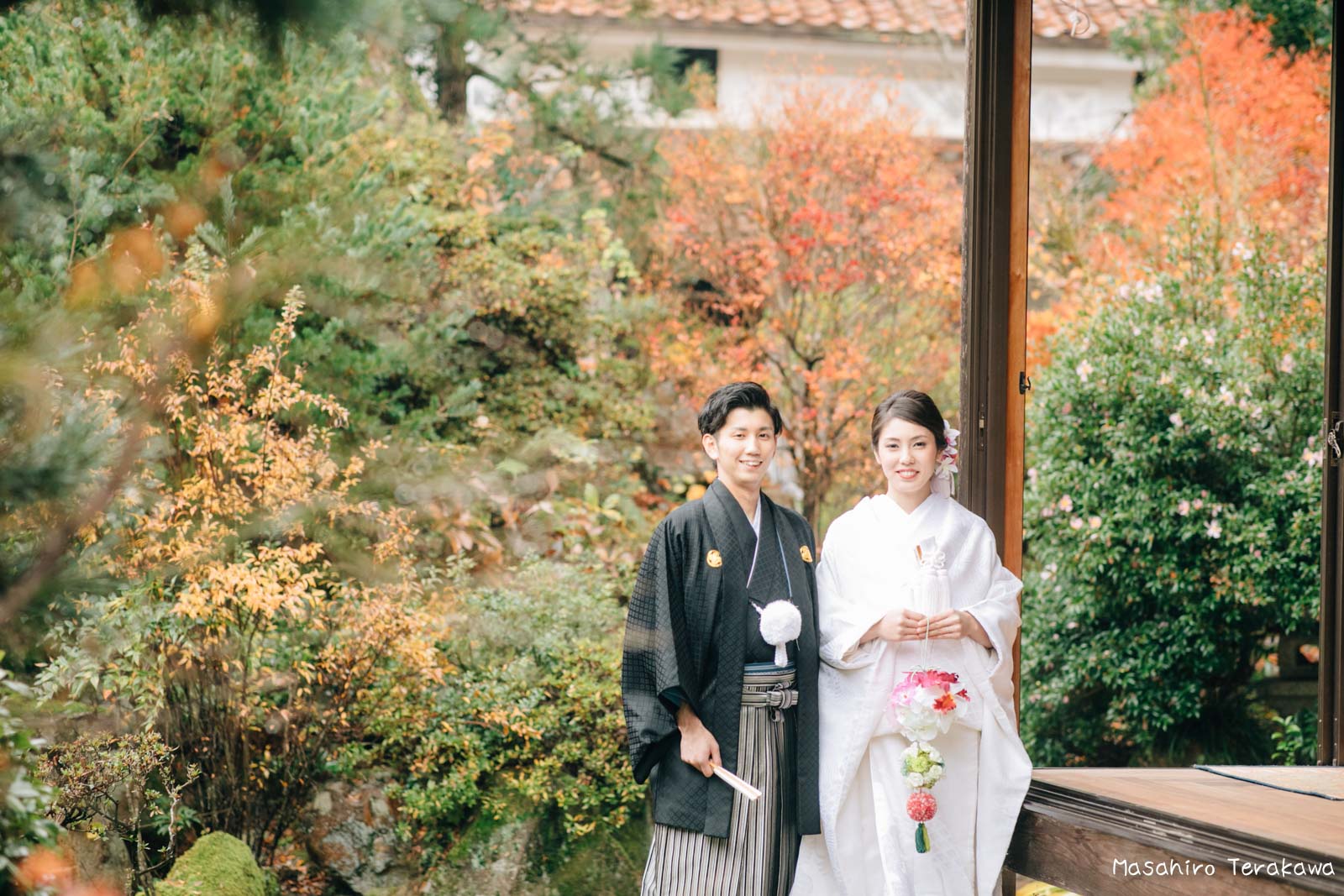 ご自宅（ご実家）で結婚式の和装前撮り（白無垢・綿帽子）10