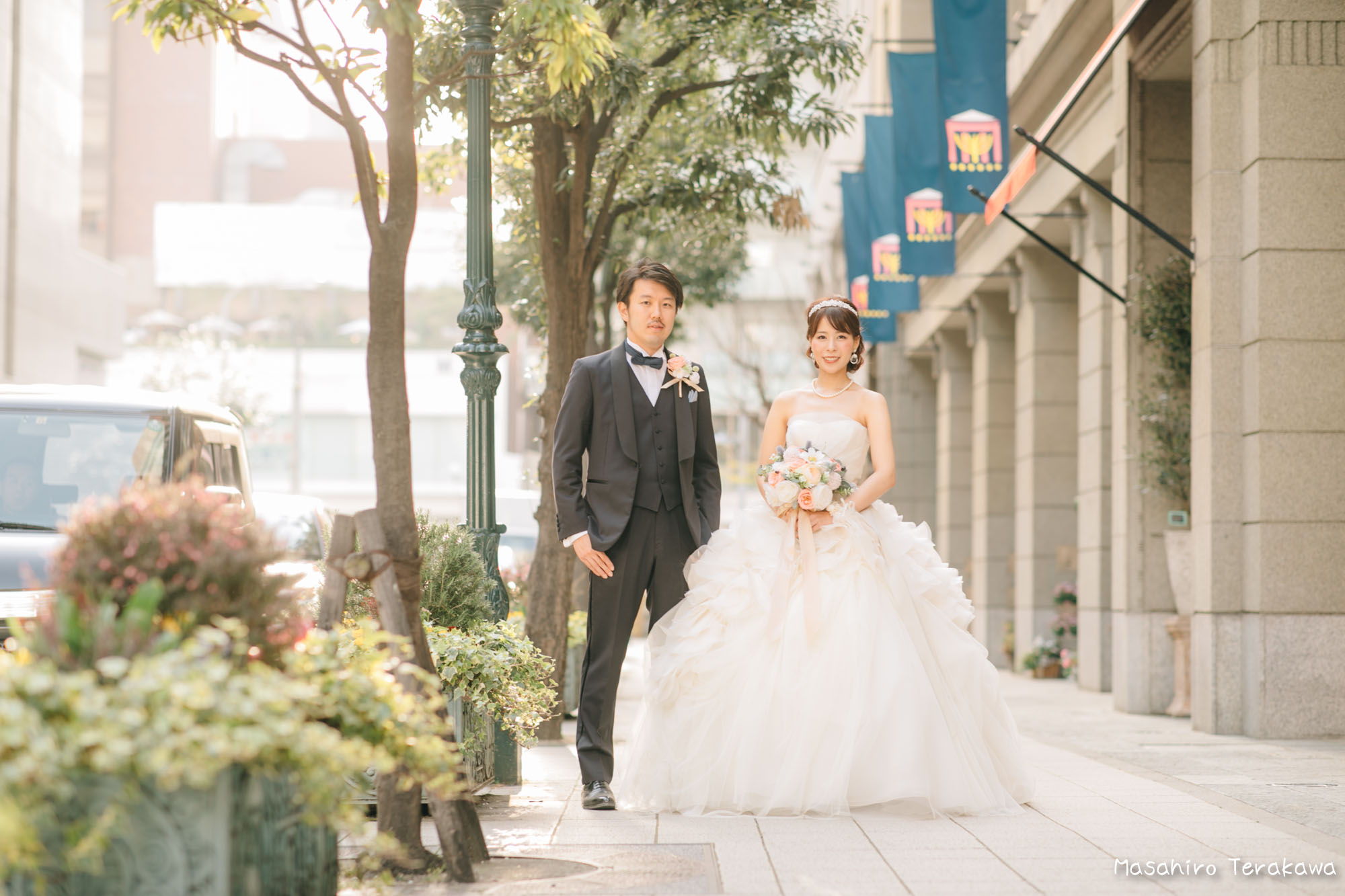 トリートドレッシングのウェディングドレスで結婚式前撮り10