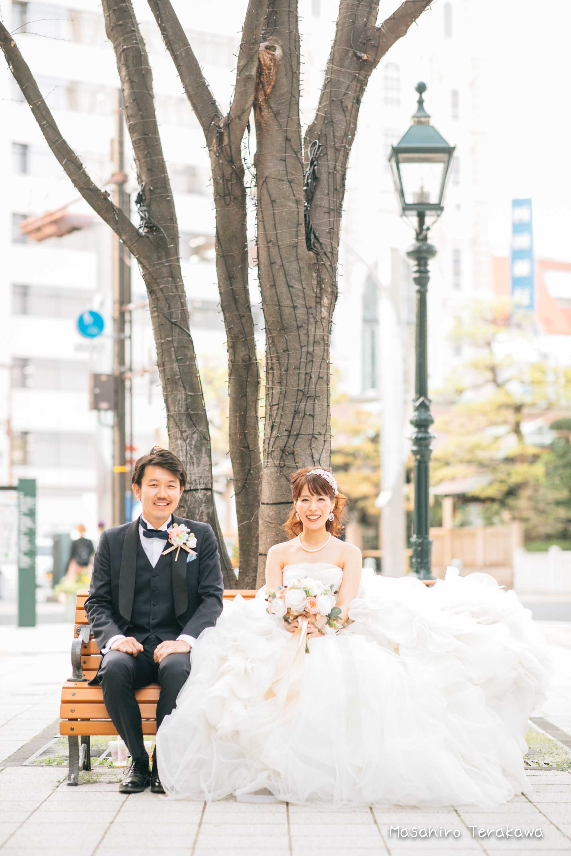 トリートドレッシングのウェディングドレスで結婚式前撮り13