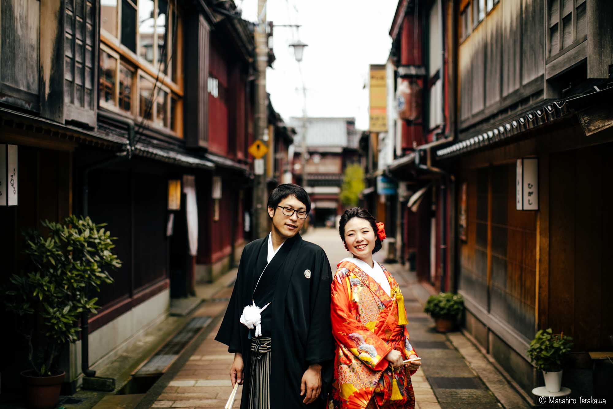 石川県金沢市で結婚式の和装前撮り写真撮影2